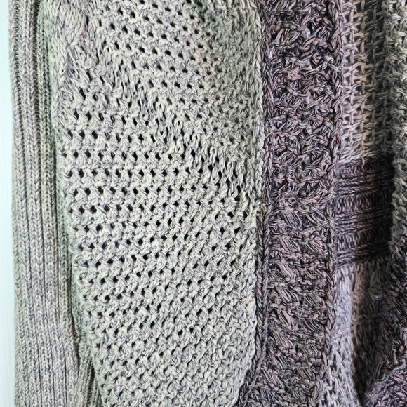 Cabi Women's Shadow Circle Gray Loose Knit Cotton 910 Cardigan Medium Open Front - Picture 7 of 16